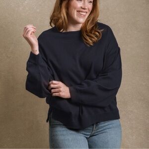 Neuflora Upland Crewneck Sweater Navy Blue Sz Medium